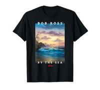 Bob Ross By The Sea Maglietta