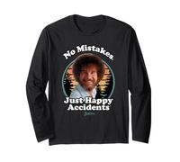 Bob Ross Happy Retro Maglia a Manica