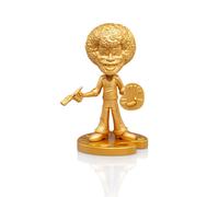 Bob Ross Happy Tree Collezionabile Statua Figura 6" Variante Oro Di Toonies