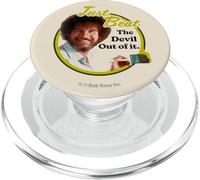 Bob Ross Just Beat The Devil Out of It PopSockets PopGrip per MagSafe