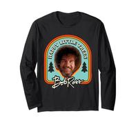 Bob Ross Little Trees Badge Maglia a Manica