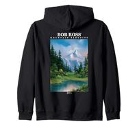 Bob Ross Mountain Serenity Felpa con Cappuccio
