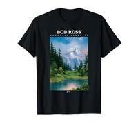 Bob Ross Mountain Serenity Maglietta
