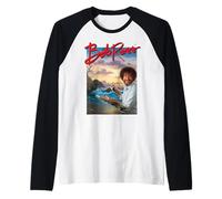 Bob Ross Ocean Painter Maglia con Maniche Raglan
