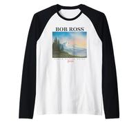 Bob Ross Pastel Skies Maglia con Maniche Raglan