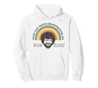 Bob Ross Rainbow Felpa con Cappuccio