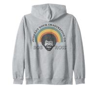Bob Ross Rainbow Felpa con Cappuccio