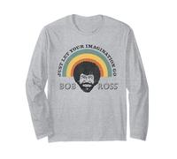 Bob Ross Rainbow Maglia a Manica