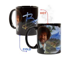 Bob Ross Tazza Da Caffè Ceramica Esclusiva Con Cambio Di Colore 12 Once