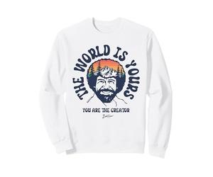 Bob Ross The World Is Yours Felpa