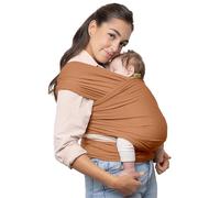 Boba Baby Wrap Carrier - Marsupio originale per neonati (3,2-15,9 kg), morbido, sicuro, a mani libere ed ergonomico, ideale per un legame confortevole, nuovi genitori (volpe organica)