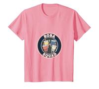 Boba Bubble Tea Amante Boba Squad Bubble Tea Appassionato Maglietta, Bambini, Rosa, 6 Anni