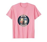 Boba Bubble Tea Amante Boba Squad Bubble Tea Appassionato Maglietta, Uomo, Rosa, M