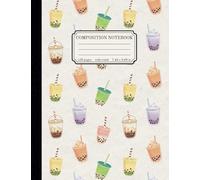Boba Bubble Tea Composition Notebook