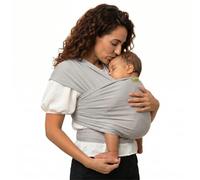 Boba Marsupio Avvolgente, Serenity Grigio Chiaro - Originale Fascia Elastica Per Neonati, Perfetta Per Neonati E Bambini Fino A 35 Libbre