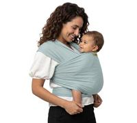 Boba Fascia Porta Bebè Elastica, Bambù, Neonato, Serenity Nebbia di Mare | Maglia Traspirante al bambù, dal neonato al bambino. Porta a Mani Libere per coccole, allattamento e nanna, 3-16 kg.