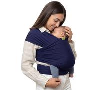 Boba Wrap - Blue Navy - Fascia Elastica Porta Bebè Neonato, Portabimbo Facile dalla nascita a 15kg