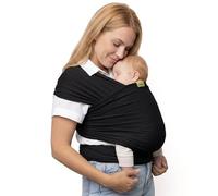 Boba Wrap - Black - Fascia Elastica Porta Bebè Neonato, Portabimbo Facile dalla nascita a 15kg