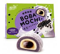 Boba Mochi - Mochi Giapponesi con Perla di Tapioca Boba - Disponibili in Diversi Gusti - Snack Asiatico Morbido e Chewy - Bubble Tea Mochi (Taro)