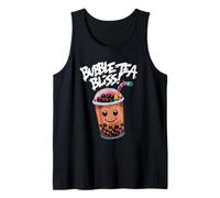 Boba Tea Bubble Tea Gli amanti del tè si uniscono: sorseggiare, assaporare, sorridere insieme Canotta