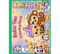 Boba Tea Coloring Book: With Mochi the Monkey