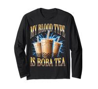 Boba Tea Funny Cringe Maglia a Manica