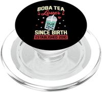 Boba Tea Lover Dalla Nascita Istituito 2010 Boba Compleanno PopSockets PopGrip per MagSafe