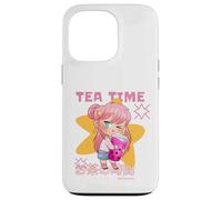 Boba Tea Time Kawaii | Creazioni di stile di vita Otaku Custodia per iPhone 13 Pro