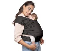 Boba Wrap - Fascia Elastica Porta Bebè Neonato, Portabimbo Facile dalla nascita a 15kg (Dark Grey Organic)