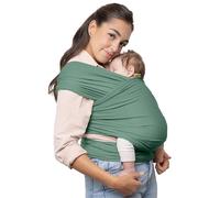 Boba Wrap - Fascia Elastica Porta Bebè Neonato, Portabimbo Facile dalla nascita a 15kg (Sage Green)