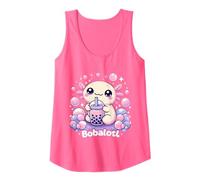 Bobalotl Carino Kawaii Axolotl Boba Tea Lover Canotta