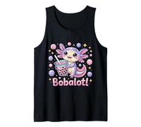 Bobalotl Carino Kawaii Axolotl Boba Tea Lover Canotta