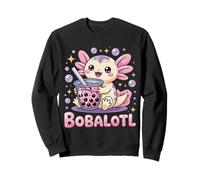 Bobalotl Carino Kawaii Axolotl Boba Tea Lover Felpa