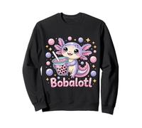 Bobalotl Carino Kawaii Axolotl Boba Tea Lover Felpa