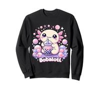 Bobalotl Carino Kawaii Axolotl Boba Tea Lover Felpa