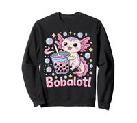 Bobalotl Carino Kawaii Axolotl Boba Tea Lover Felpa
