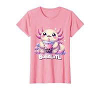 Bobalotl Carino Kawaii Axolotl Boba Tea Lover Maglietta