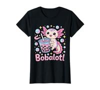 Bobalotl Carino Kawaii Axolotl Boba Tea Lover Maglietta