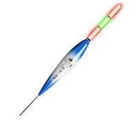 Bobber da pesca luminoso, galleggianti luminosi per la pesca - Luci galleggianti per pesca notturna a rilevamento del peso cambiamento di colore - galleggianti scorrevoli ad alta visibilità, strumento