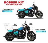 Bobber Kit Per Royal Enfield Shotgun 650? Anteriore E Post. FENDER + Vintage LED