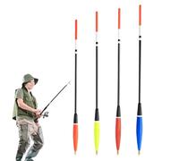 Bobbers Thill Slip, Bobbers Slip per la pesca, 4 x galleggianti da pesca, galleggianti per trota magra, galleggianti per pesca alla calendula galleggiabilità luminosa per la pesca notturna