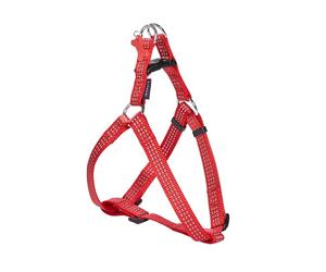 Bobbi Brown Bobby Safe - Pettorina per Cani di Taglia Molto Piccola, Riflettente e Resistente, con Doppio Anello in Metallo, Colore Rosso, Taglia XS/Circonferenza Petto 28-43 cm