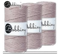 Bobbiny 3 X 100 M Filo Di Macramè Ø 3 Mm Hobby Fai Da Te Porta Piante 36 Colori