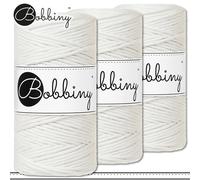 Bobbiny 3 X 100 M Filo Di Macramè Ø 3 Mm Hobby Fai Da Te Porta Piante 36 Colori