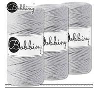 Bobbiny 3 X 100 M Filo Di Macramè Ø 3 Mm Hobby Fai Da Te Porta Piante 36 Colori