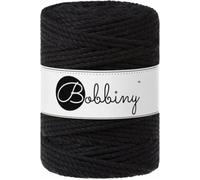 Bobbiny 3PLY Macramé Rope 5 mm 100 m Black Corda