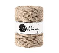 Bobbiny Cavo macramè a 3 strati XXL 5 mm (sabbia) 100 m