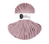 Bobbiny Cavo macramè intrecciato da 3 mm, colore: viola, 100 m