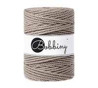 Bobbiny Cavo macramè XXL 5 mm a 3 strati (caffè) 100 m