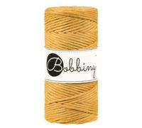 Bobbiny Macrame Cord 3 mm 100 m Mustard Corda